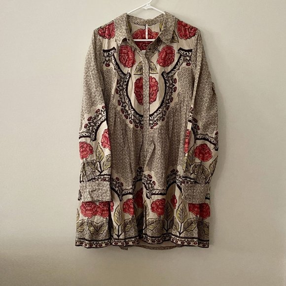 Free People Smell The Roses Mini Dress NWT - Picture 5 of 8